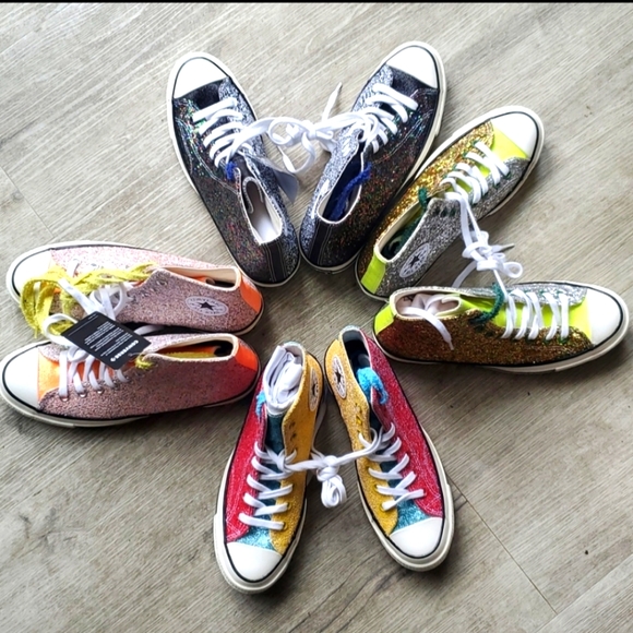 NEW JW Anderson x Chuck 70 High Glitter Pack - Picture 3 of 12